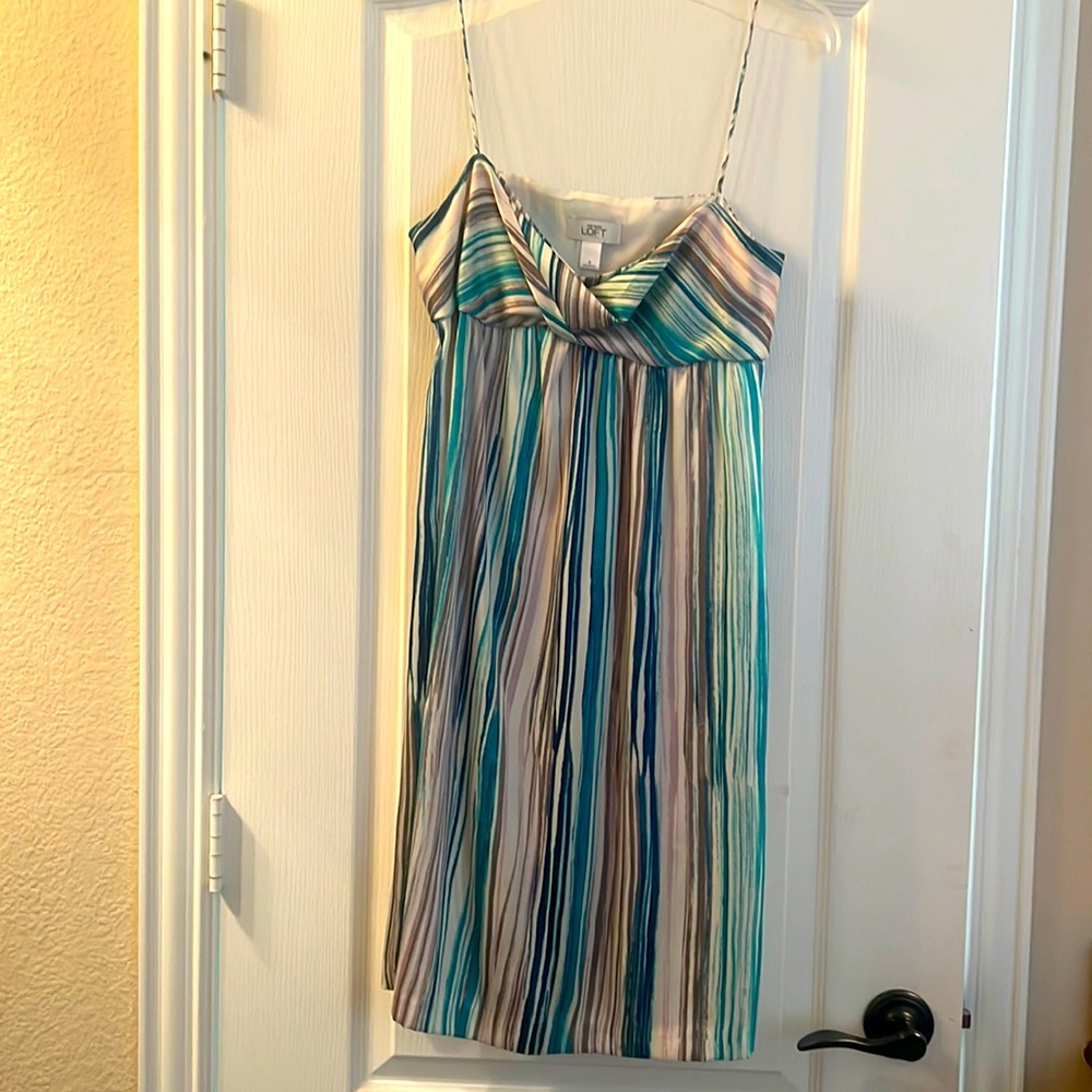 Ann Taylor Loft, short, spaghetti strap dress.